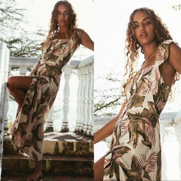 Billabong Love Tripper Midi Dress XS - Picture 4 of 6